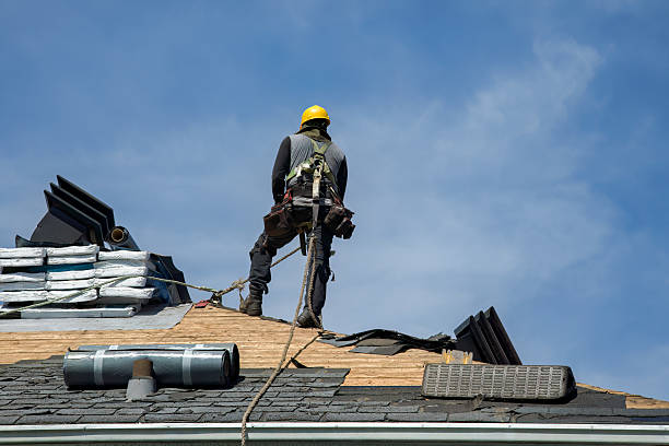 Professional Flat Roof Repair technician working in Collinsville, TX